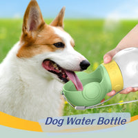 Travel Dog Water Bottle with Leak-Proof Bowl & Cat Fountain